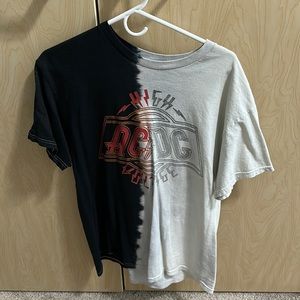 Two tone tie dye tee